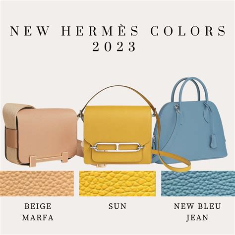 hermes 2024 color chart|new Hermes colors 2024.